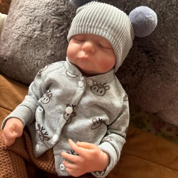 🆕17inch Full Vinyl Body Newborn Baby Doll Poseable Limbs Tom Boy Reborn Baby - Picture 1 of 9